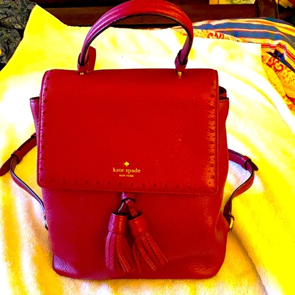 COPY - Kate Spade Leather Mini Back Pack Merlot - Picture 2 of 6